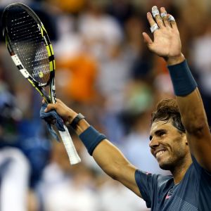 Rafael Nadal Feiert den Sieg