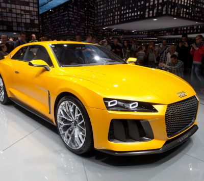 Gelbes Audi Konzeptauto