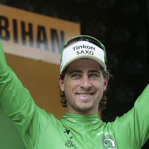 Peter Sagan Feier Grünes Trikot