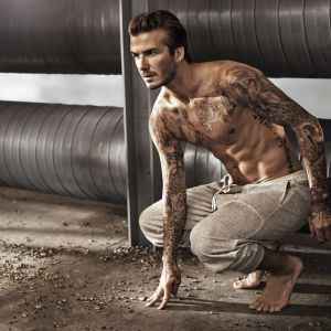David Beckham Athletische Pose