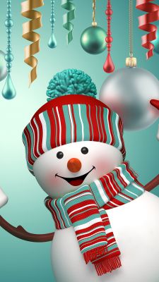 Fröhlicher Schneemann