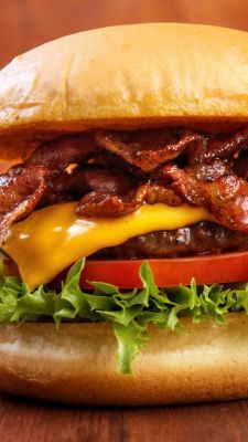 Leckerer Bacon Cheeseburger