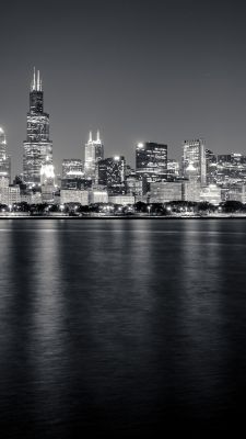 Chicago Skyline bei Nacht