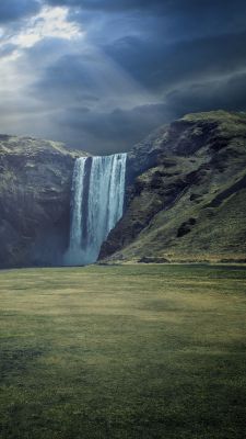 Majestätischer Wasserfall Landschaft