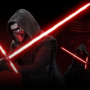 Kylo Ren mit Lichtschwert