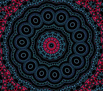 Buntes Mandala-Muster