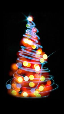 Bunte Weihnachtsbaumlichter